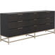 Rebel Gold / Charcoal Grey Dresser, Large